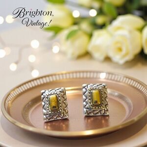 BRIGHTON Vintage Silver And Gold Mini Posts TIMELESS CHIC!